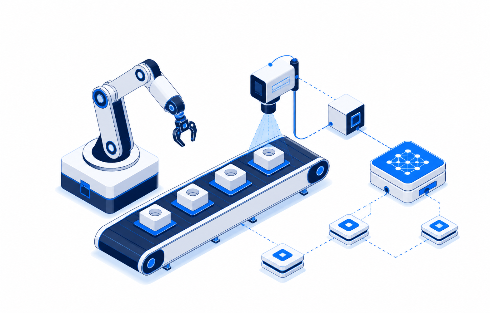Ilustración esquemática de manufactura inteligente